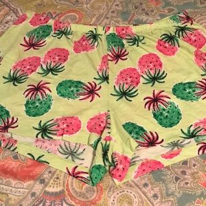 🚫SOLD🚫 2/$10 HUE Pineapple Pajama Shorts 💥LAST CHANCE💥